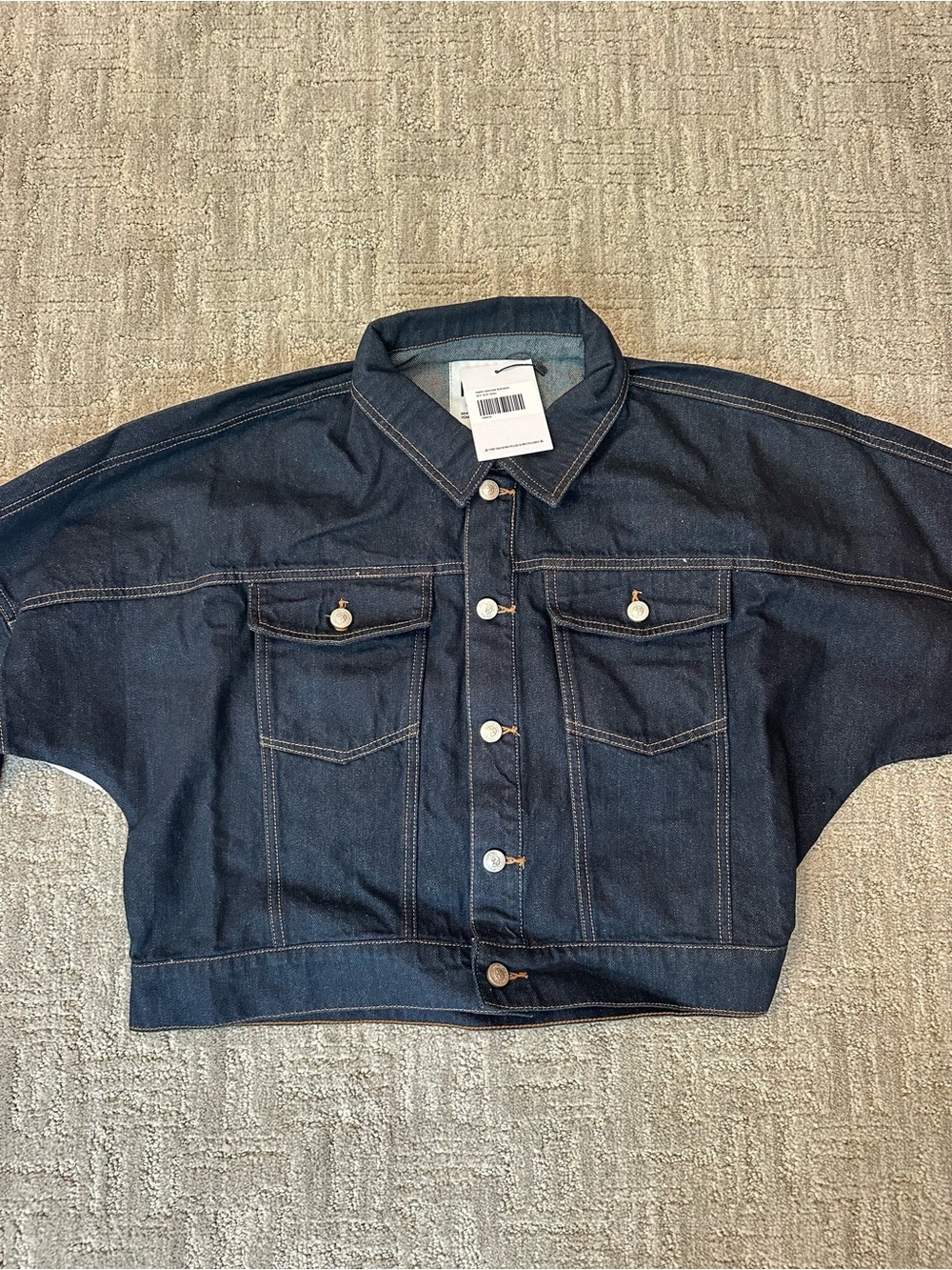 Princess Polly Dark Wash Denim Jean Jacket - Picture 3 of 4